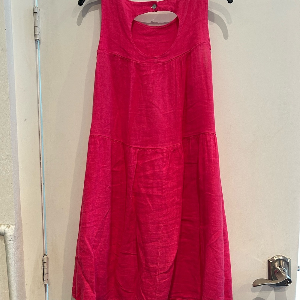 Vibrant Pink Sleeveless Dress